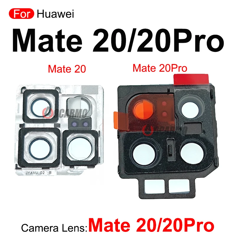 1Pcs Back Camera Lens With Frame With Adhesive Repair For Huawei Mate 20 Pro 20Pro 20X Replacement Parts