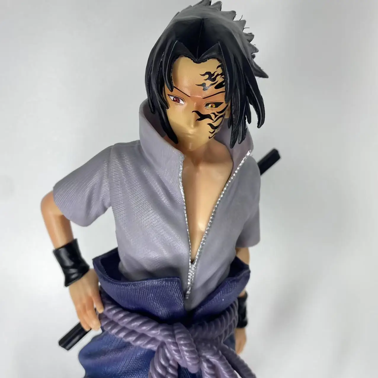 38cm New NARUTO Anime Figure Uchiha Sasuke Peripheral Model Double-headed Statue Desktop Decoration Ornaments Birthday Gifts Toy