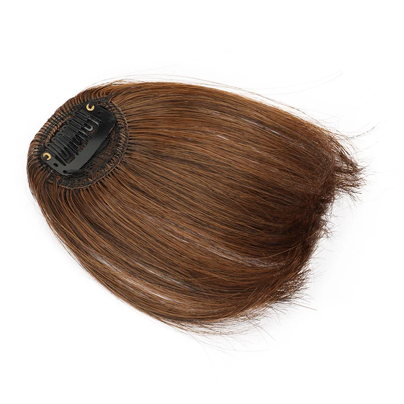 Flequillo Postizo con Clip para Mujer, Extensión de Cabello Sintético con Clip 5