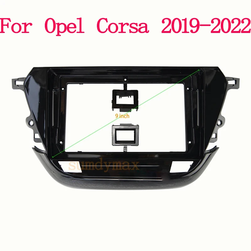 

9 inch big screen 2 Din android Car Radio Fascia Frame for Opel Corsa 2020 2021 2022 car panel Dash Mount Kit