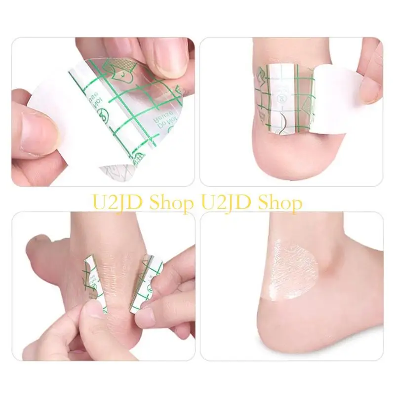 U2JD Clear Foot Cushions Pads Invisible Heel Sticker For Women Heel PainFree Walking