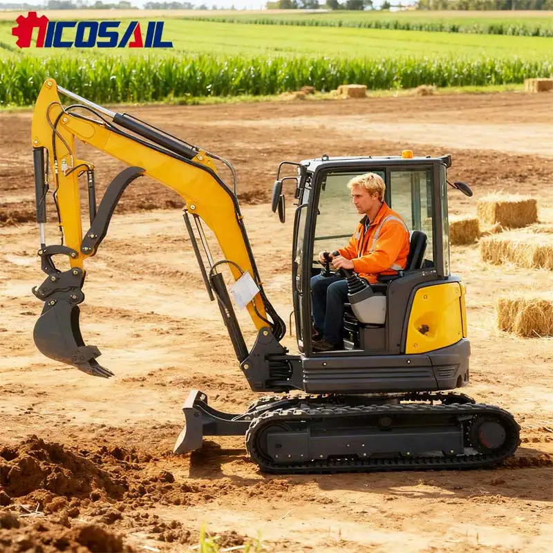

Diesel Small Mini Excavator for Sale - Compact Hydraulic Excavator for Construction Sites Garden And Agricultural Use
