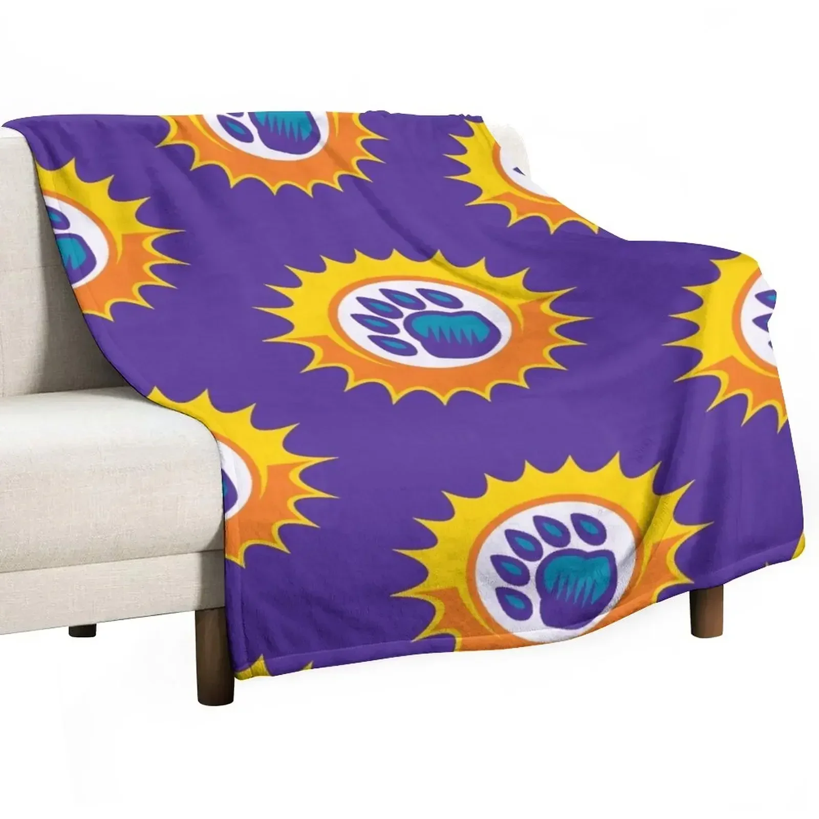 ORLANDO SOLAR BEARS Hockey logo1 Throw Blanket Custom Soft Big Blankets