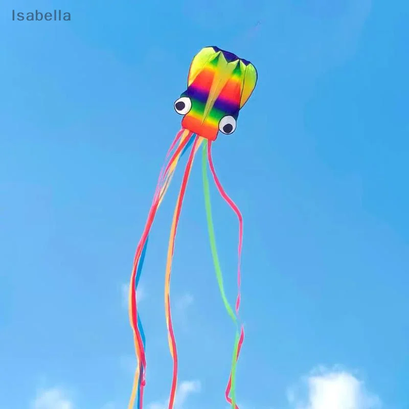 ★ ★ ★ Arco-íris colorido polvo 3D pipa macia 4m pipa gigante com linha de pneu de 100m brinquedos ao ar livre