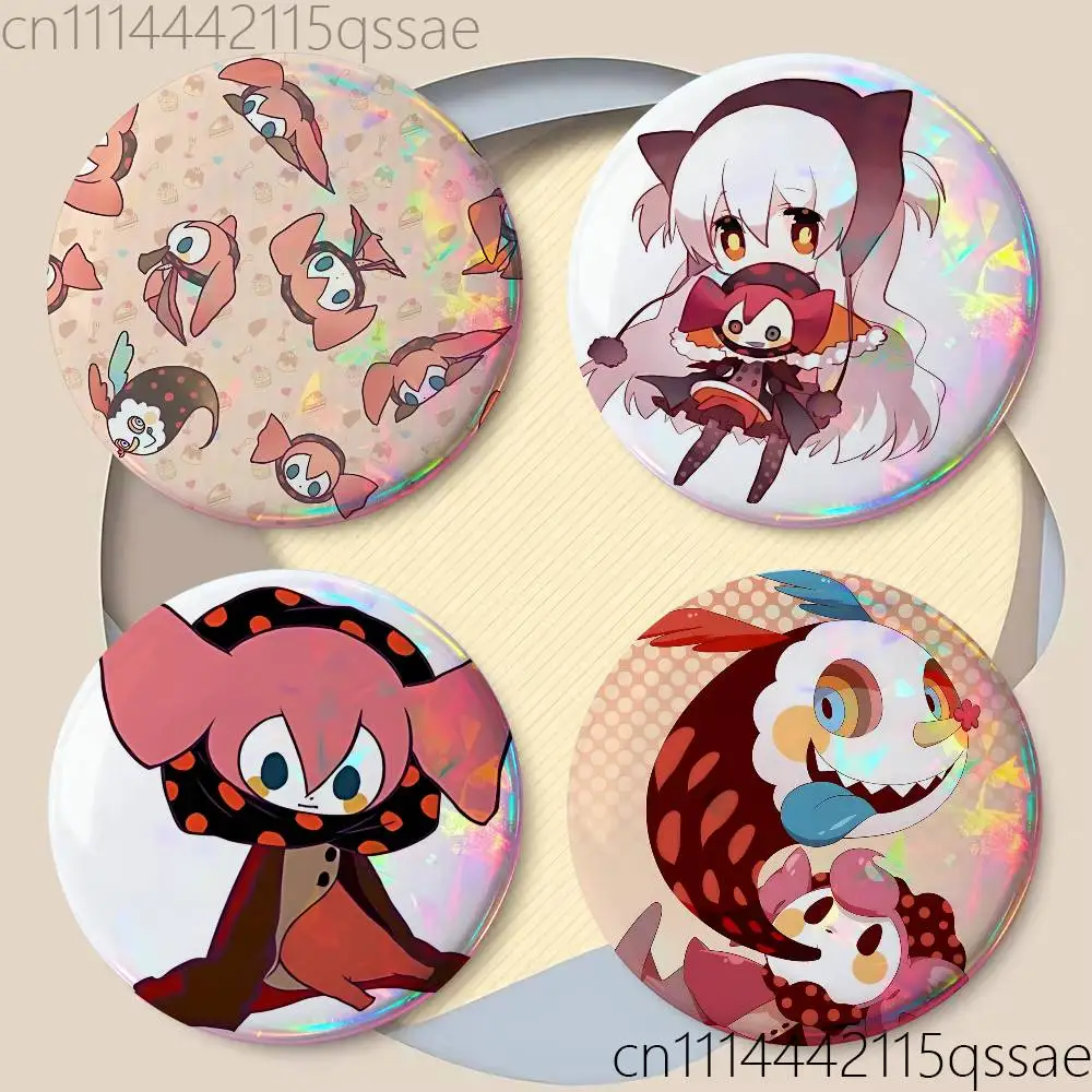 Madoka Magica Charlotte Bebe 25mm 75mm 44mm 58mm 32m Coin Badges Personalized Handmade Round Brooches Pins Accessory