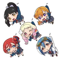 Fans Gifts Charm Anime Love Live!Superstar HD Figurel Q Edition Acrylic Keychain Shibuya Kanon Tang Keke Arashi Series About 6cm