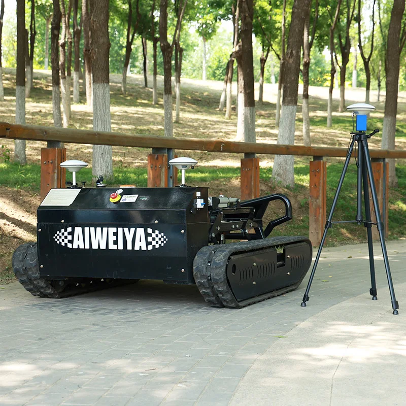 

Customized all terrain tracked lawn mower for golf courses, football fields, and lawns