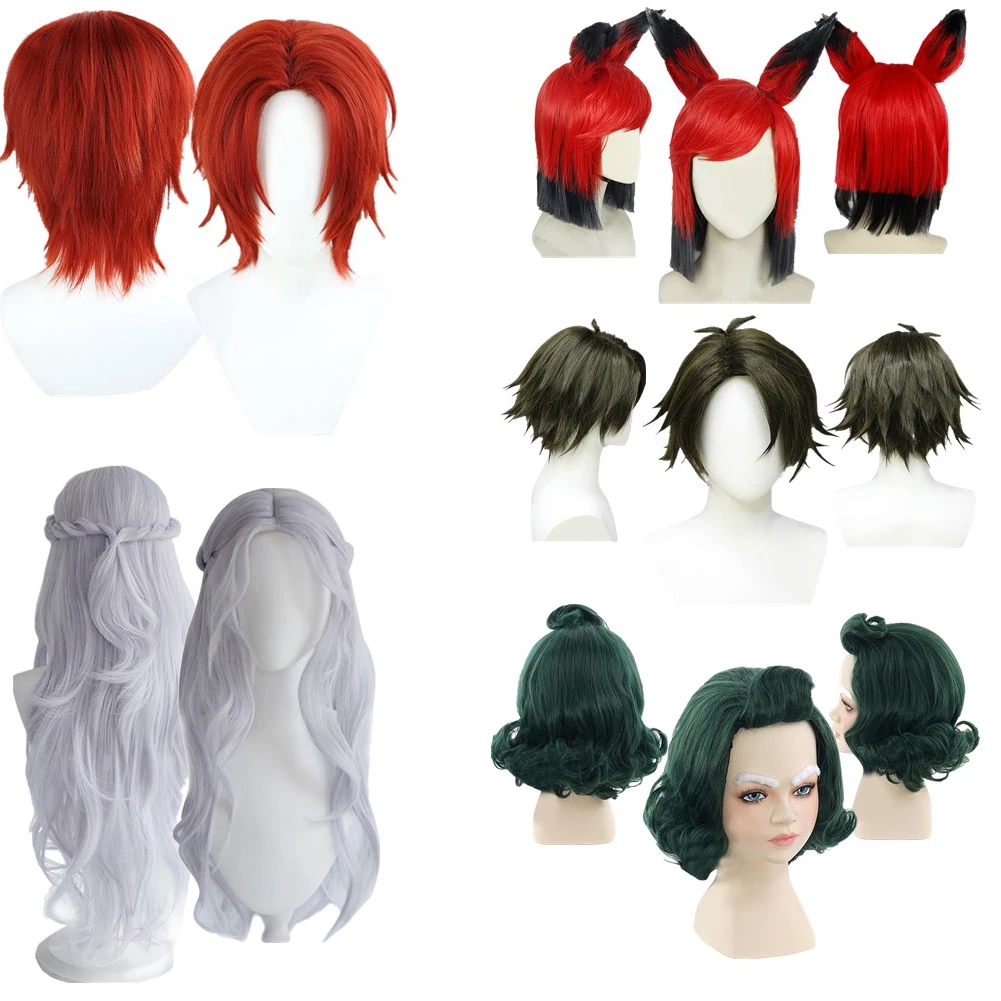 

Shanks Damian Desmonvines Opalempa Alasto Cosplay Adult Kids Wig Heat Resistant Synthetic Hair Carnival Party Disguise Props