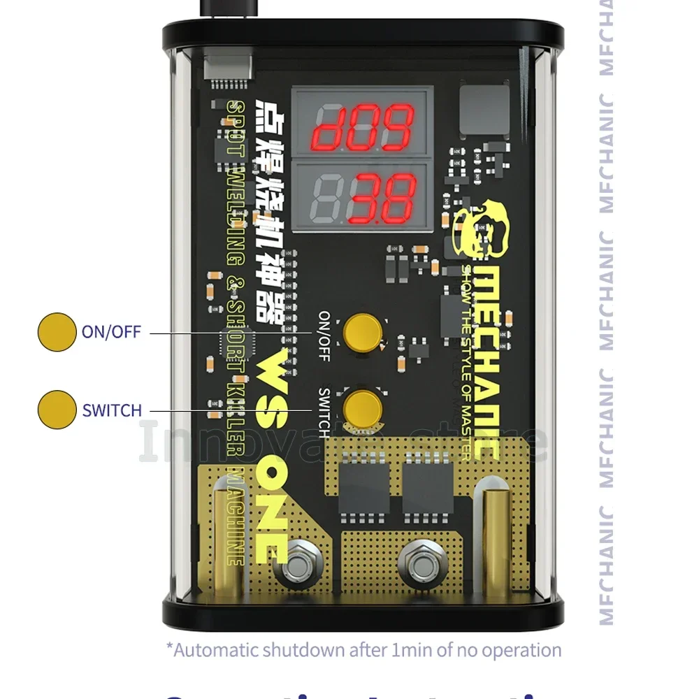 Meccanico WS ONE Pulse Welding Short Killer per PCB Short Circuit Fault Detection batteria Spot Solder Repair Circuit test Tool