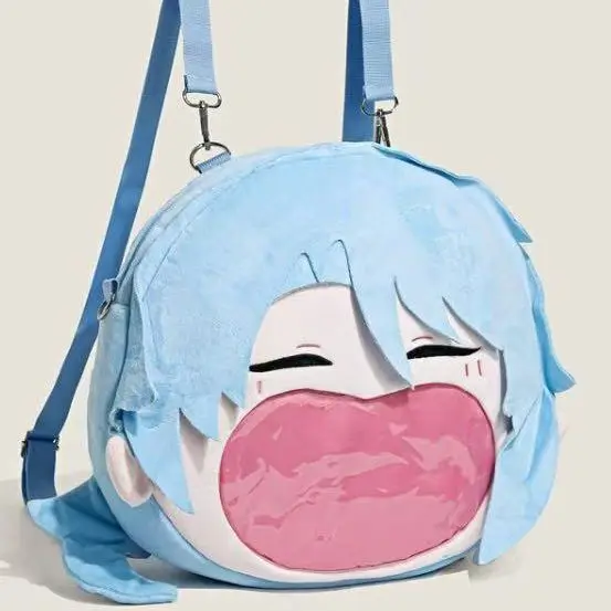 Genshin Impact Merchandise 2D Pain Funina Tighnari Xiangling Plush Backpack Single/Double Shoulder Crossbody Bag Birthday Gift