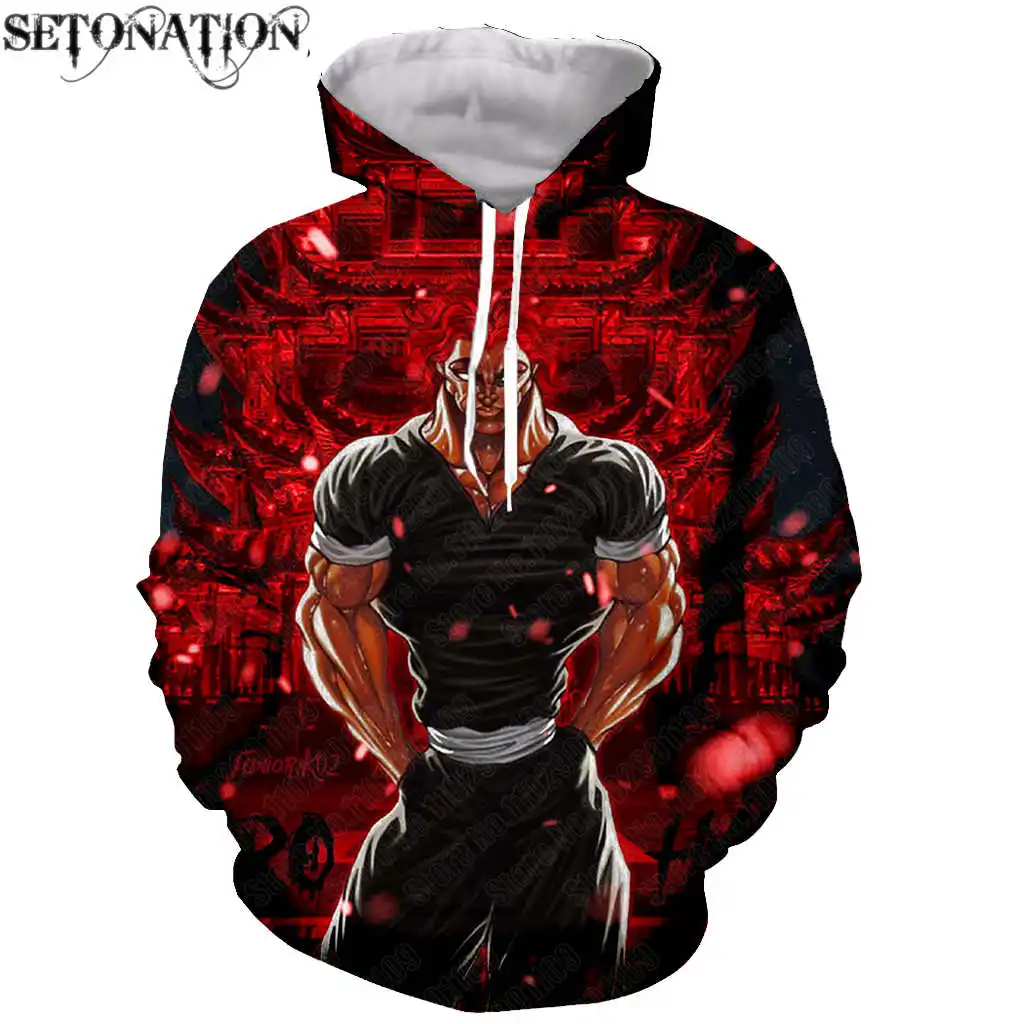 Baki the Grappler Long Sleeves 3D can customize arrive Print Zipper/Hoodies Jacket/Men/women dropshipping