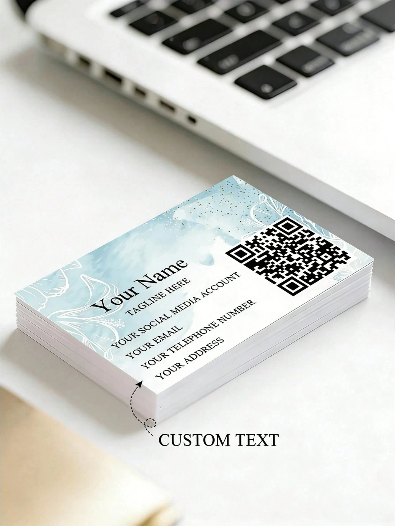 

Customized Personalized Elegant Business Cards With Name Contact QR Code High Quality Minimalist For Networking Corporate Gifts