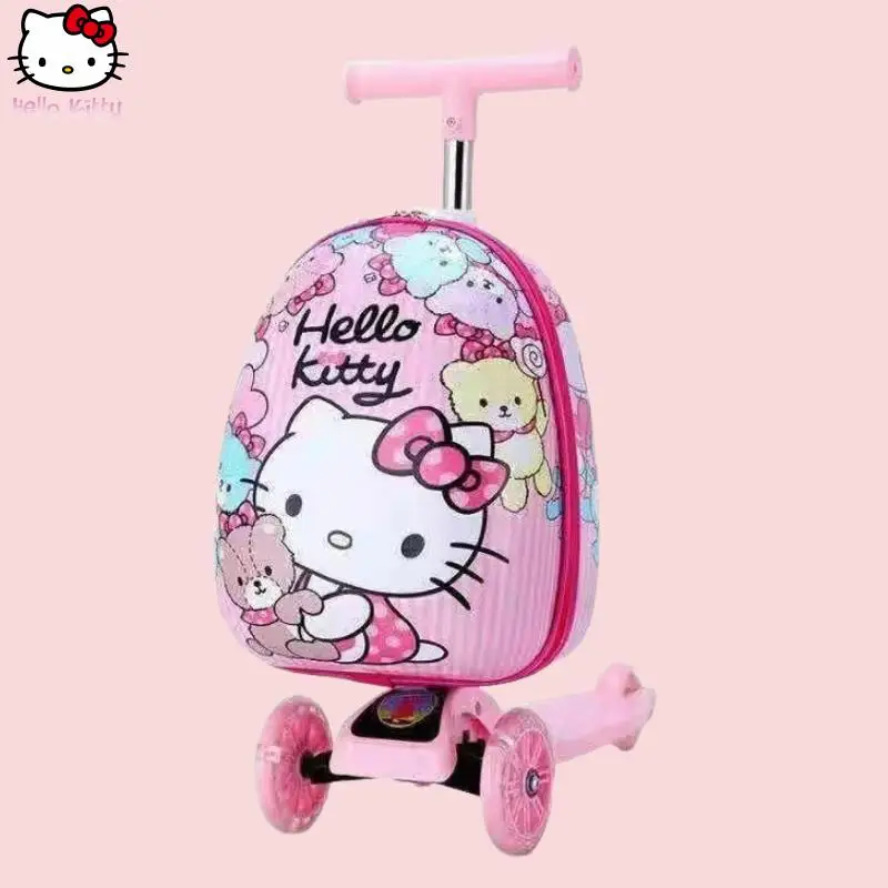 

anime Sanrio 16 inch children's kawaii skateboard suitcase Hello Kitty girls new cartoon lightweight travel boarding luggage