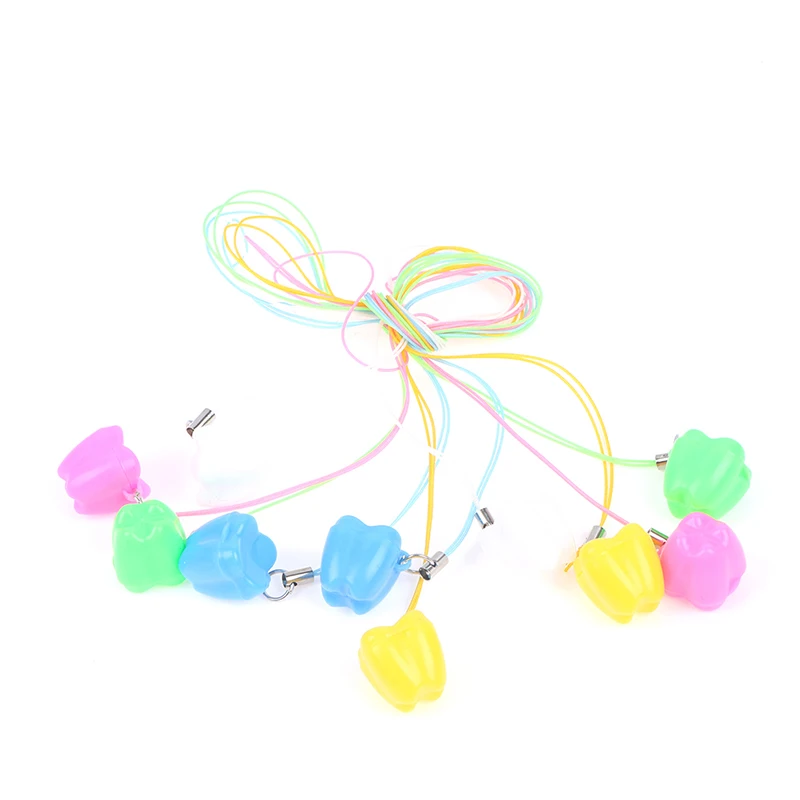 10pcs Colorful Baby Kids Tooth Storage Box Organizer Milk Teeth Keepsake Holder