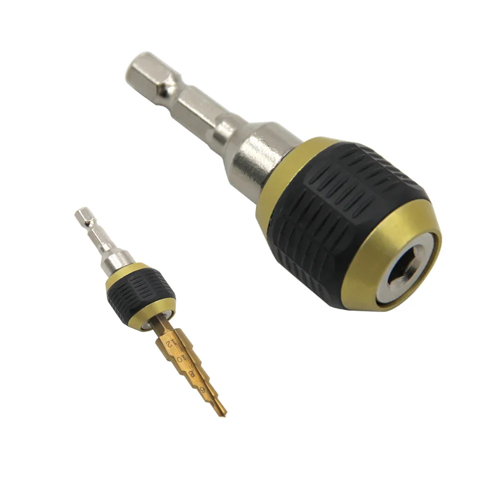 60mm 1/4" Hex Handle Quick Coupling Drill Bit Depth Magnetic Screwdriver Bit Quick Change Adapter Converter   ﻿