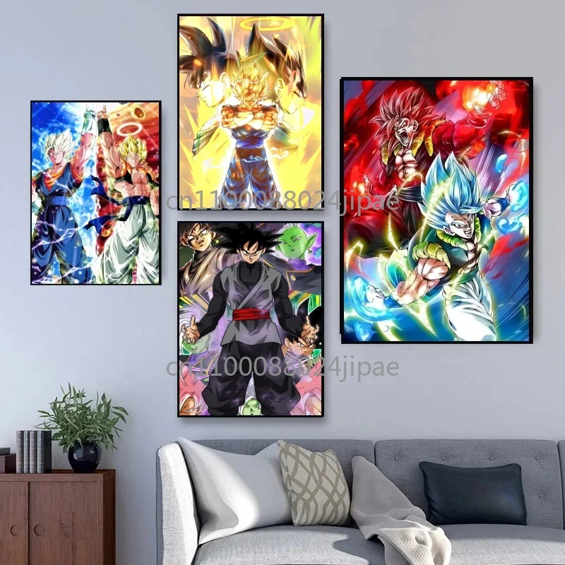 Anime Classic Dragon Ball Goku Vegeta Super Saiyan Immagini ad alta definizione Pittura su tela Pittura colorata Opere d'arte Miglior regalo
