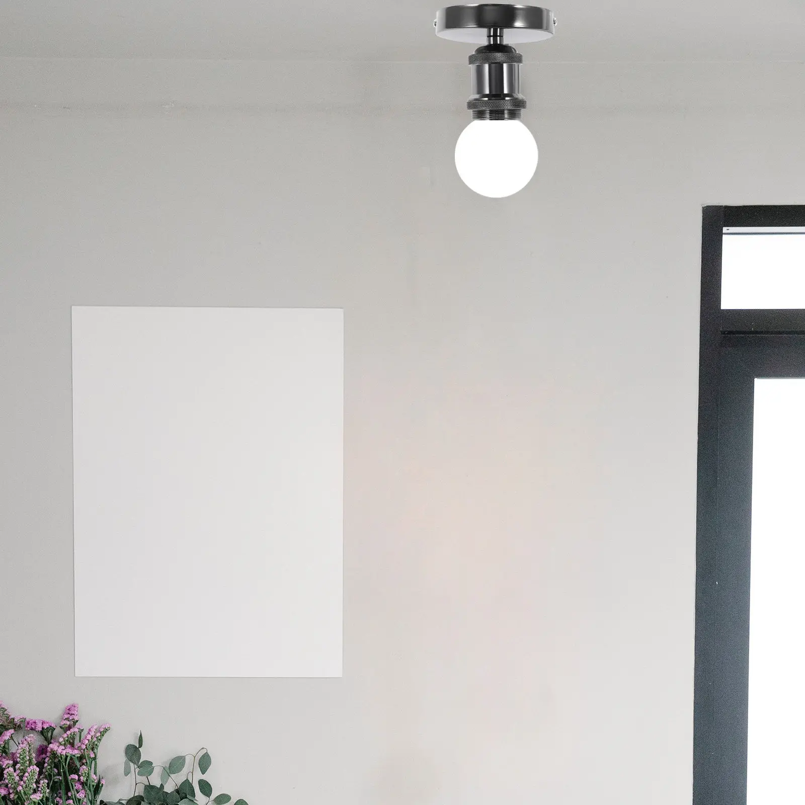 

Винтажный патрон E27 из нержавеющей стали для потолочных светильников DIY: для кухни, столовой, гостиной, бара, ресторана