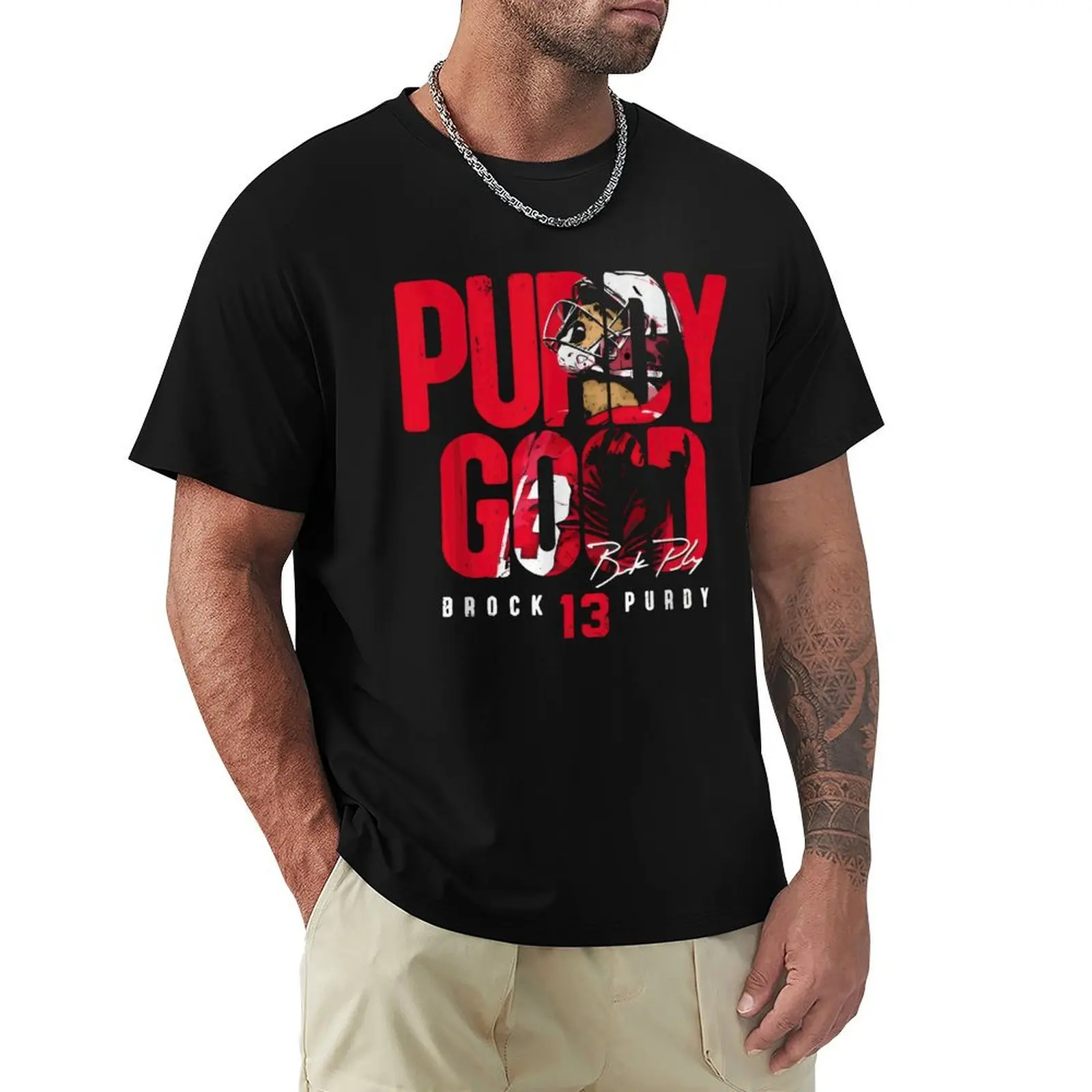 Brock Purdy Good T-Shirt men t shirt cotton 100% T-Shirt