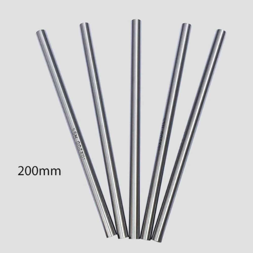 2pcs Diameter 3.1/4/4.1/5/5.1/6/6.1/7/8/9/10/11-20mm HSS High Speed Steel Solid Round Rod Lathe Bar Stock Length 100/150/200mm