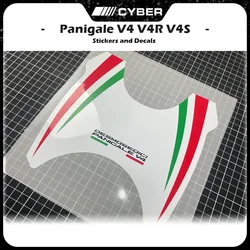 For Ducati Panigale V4 V4R V4S 18-21 Motorcycle Fuel Tank Cap Sticker Decal Panigale Logo Italian Tricolor Design