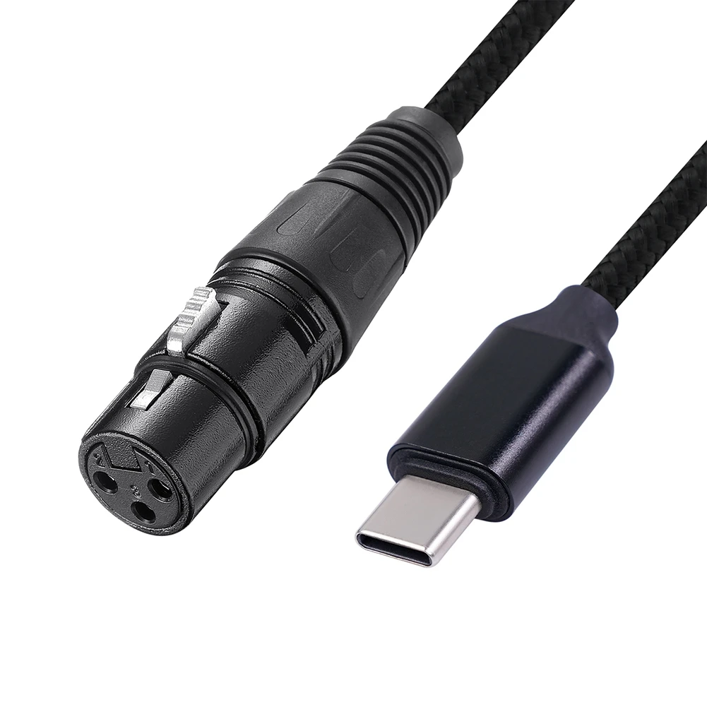 TYPE-C Male to Xlr Balanced Cable Female Microphone Recording Cable for Mobile Phone, Platform and More Plug and Play-B