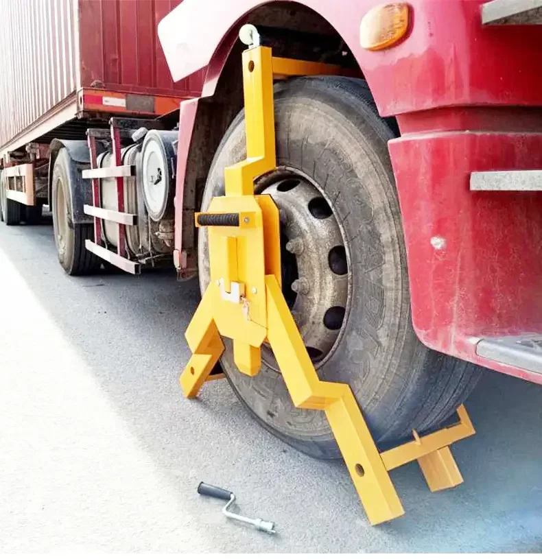 cold gadolinium steel wheel locks suitable for trucks with tire diameter 700-1200MM for anti-theft