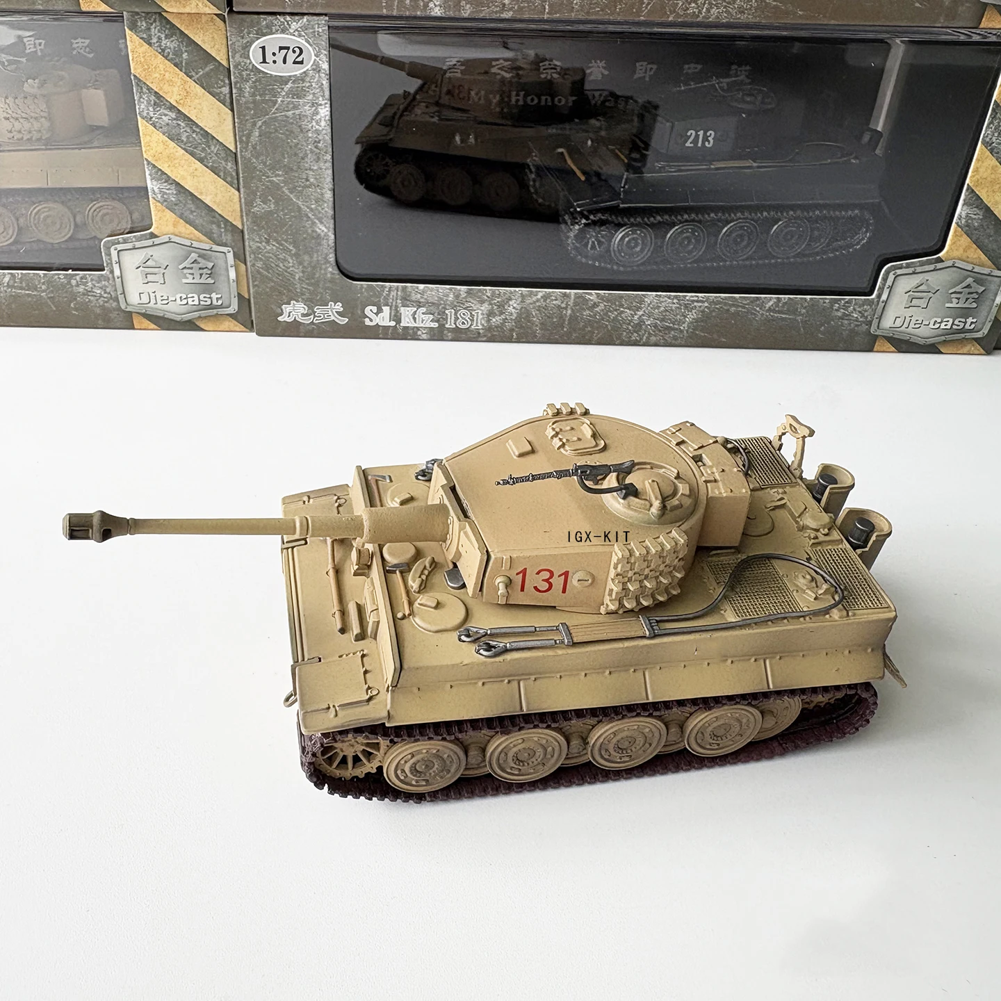 1/72 Scale German Tiger Heavy Tank 1943 Alloy Diecast Finished Military Tank Model Collection Display Gift