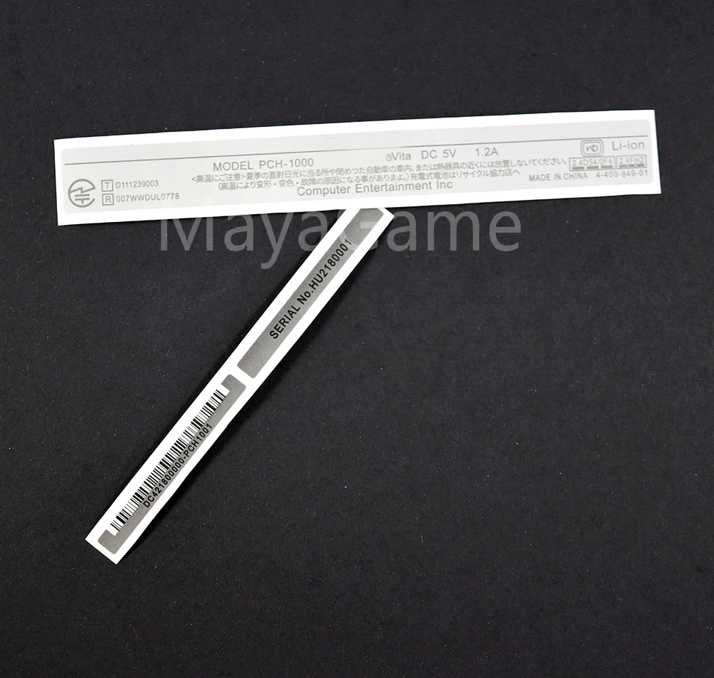 1 zestaw dla PSV 1000 PSV1000 1006 PCH-1000 tylna obudowa etykiety naklejki zamiennik dla PS Vita 1000