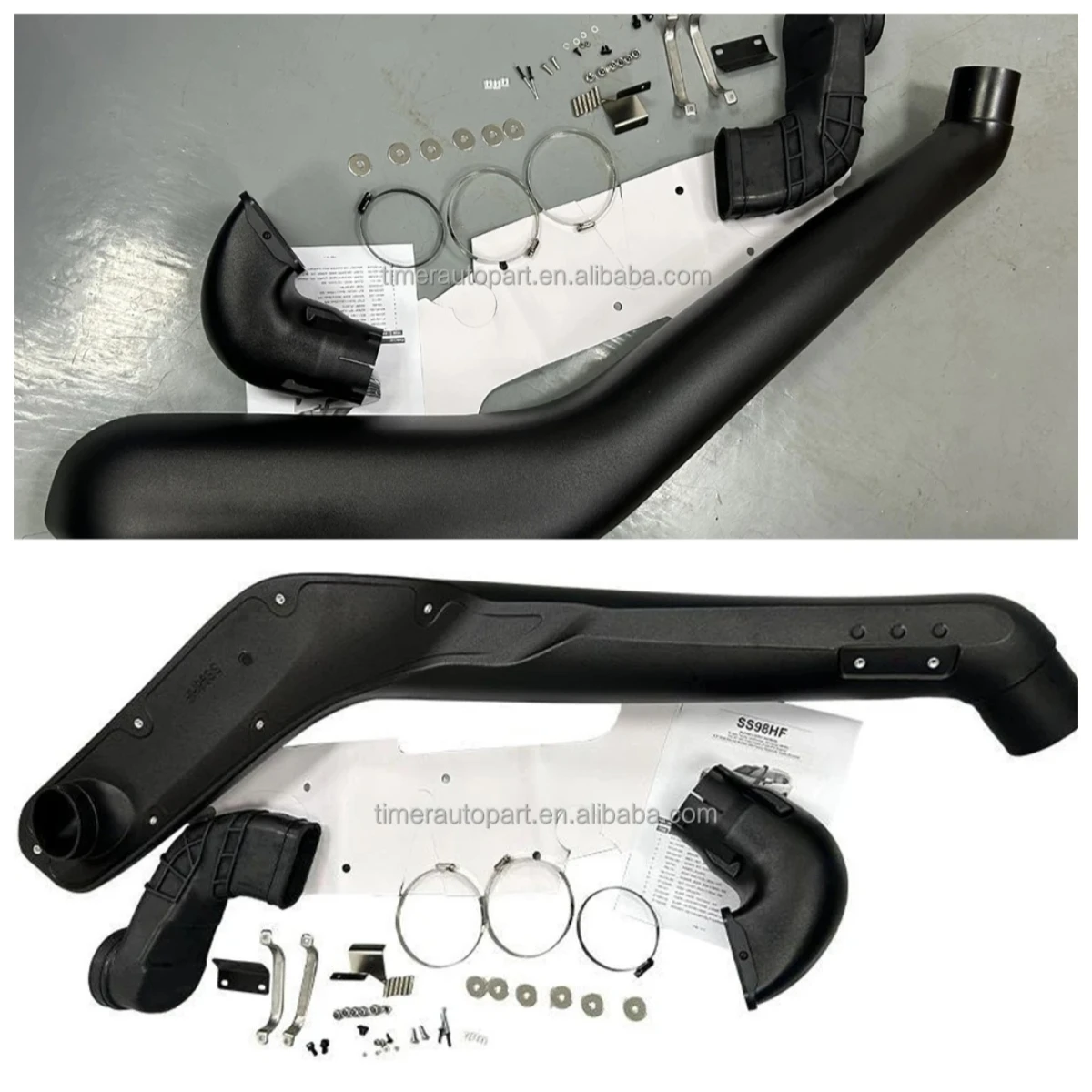 Hot selling:4wd Offroad Durable Front Raised Air Intake Kit Dust Collector Inlet Head Car Snorkel for