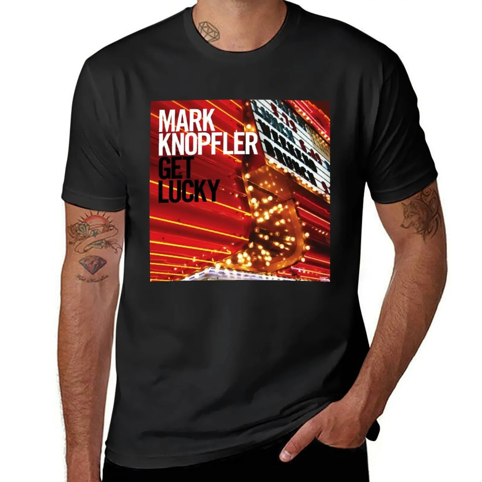 mark knopfler get lucky tour 2019 2020 bayong T-Shirt oversized plain t shirts men