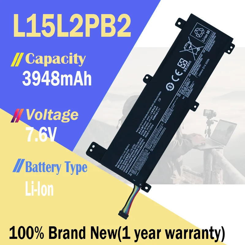L15L2PB2 7,6 V 30Wh batería del ordenador portátil para Lenovo IdeaPad 310-14IAP 310-14ISK 310-14IKB Xiaoxin 310-14ISK 310-15IKB L15M2PB2 L15C2PB4