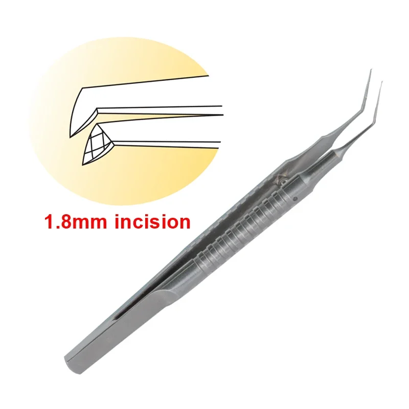 

Stainless Steel MICS Capsulorhexis Forceps 1.8mm Incision Forceps Ophthalmic Instrument