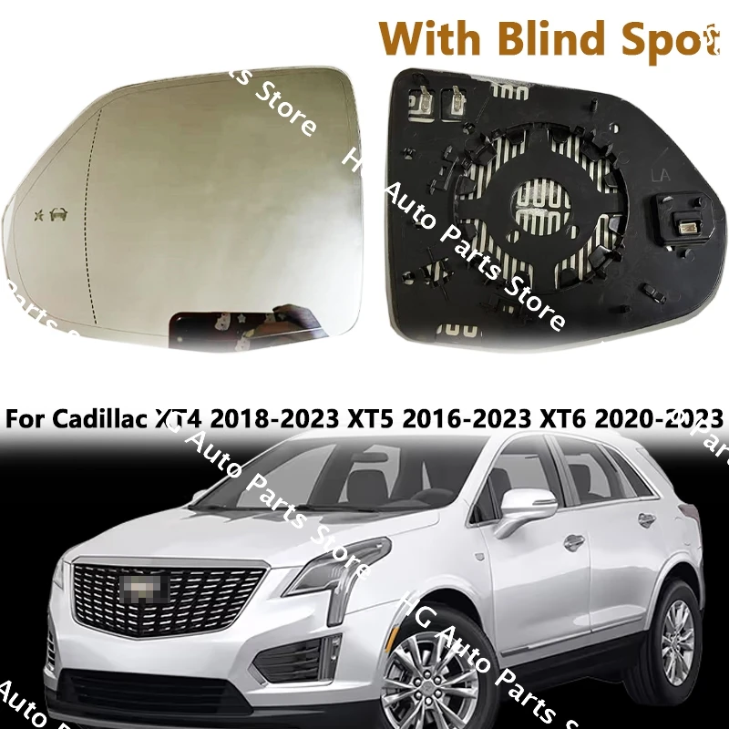 

Car Rearview Mirror Lens Tropical Blind Spot Warning Anti-chord Eyepiece For Cadillac XT4 2018-2023 XT5 2016-2023 XT6 2020-2023