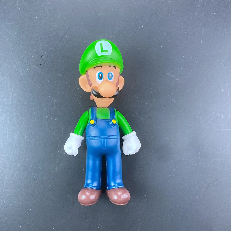12Cm Super Mario Bros Cartoon Poppen Model Anime Figuren Luigi Yoshi Mario Creatieve Collectible Model Speelgoed Voor Kinderen Verjaardagscadeau - afbeelding 1