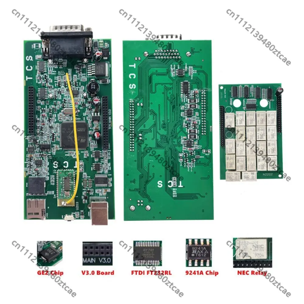 Dual PCB Bluetooth Diagnostic Interface Multi-system Scanner Support Passenger Cars & Heavy Trucks Auto Repair Detection Tool