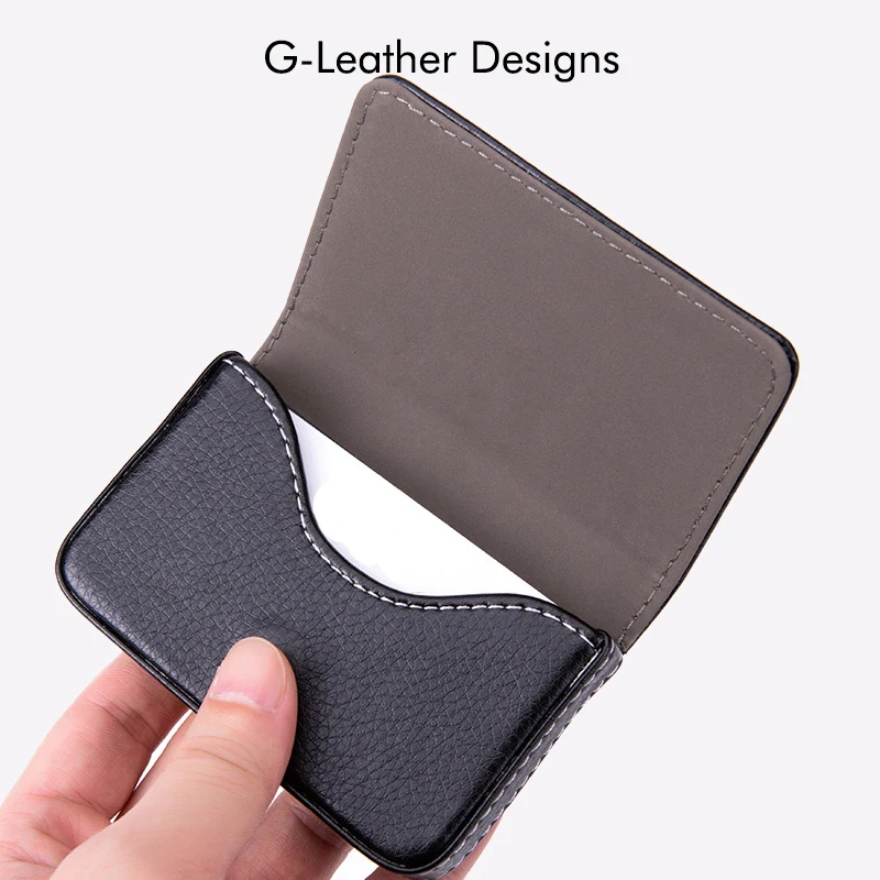 New Arrivals Business Card Holder Magnetic Attractive High Quality PU Leather Business Card Case Name Card Box