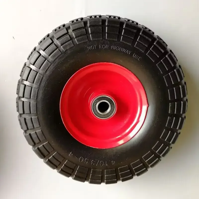 Garden Dumping Cart Wheel  Wheel of Agricultural Push Truck(Wheel color random)