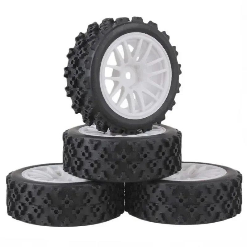 

RC Model car 1/10 flat running road racing tire TT01 strong grip and wear-resistant 70MM nylon hub