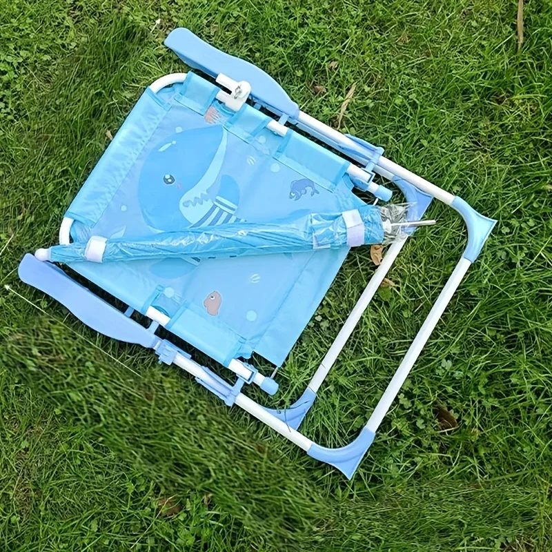 Outdoor children's beach camping chair with umbrella and sun protection, lightweight and sturdy - suitable for photography seats image 5