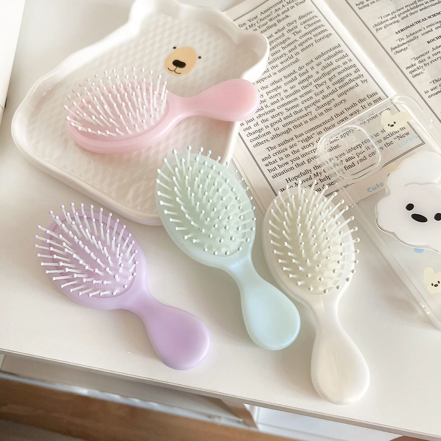 Mini Air Cushion Hair Brushes Massager Anti Static Air Bag Hair Comb Wet and Dry Portable Hairbrush Salon Styling Accessories