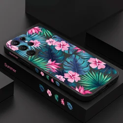 Colorful Flowers Phone Case For Samsung Galaxy S25 FE S24 S23 S22 S21 S20 Ultra Plus FE S10 Note 20 ultra 10 9 Plus Cover