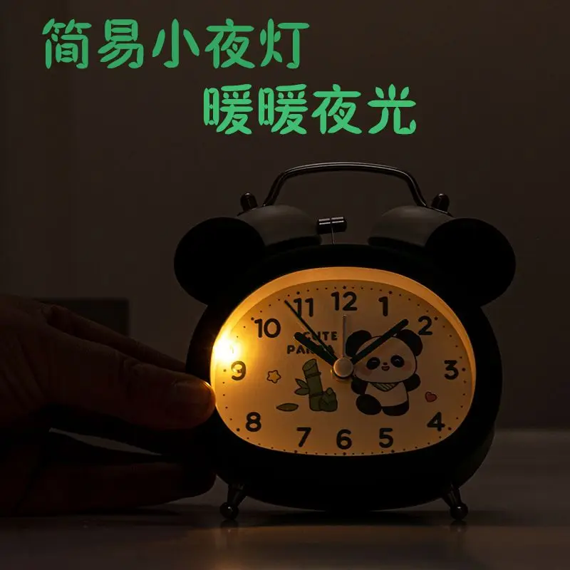 Panda Alarm Clock for Kids Girls Boys LED Digital Snooze Cute Bedside Bedroom Desk Clock Children Gift Home Decoration