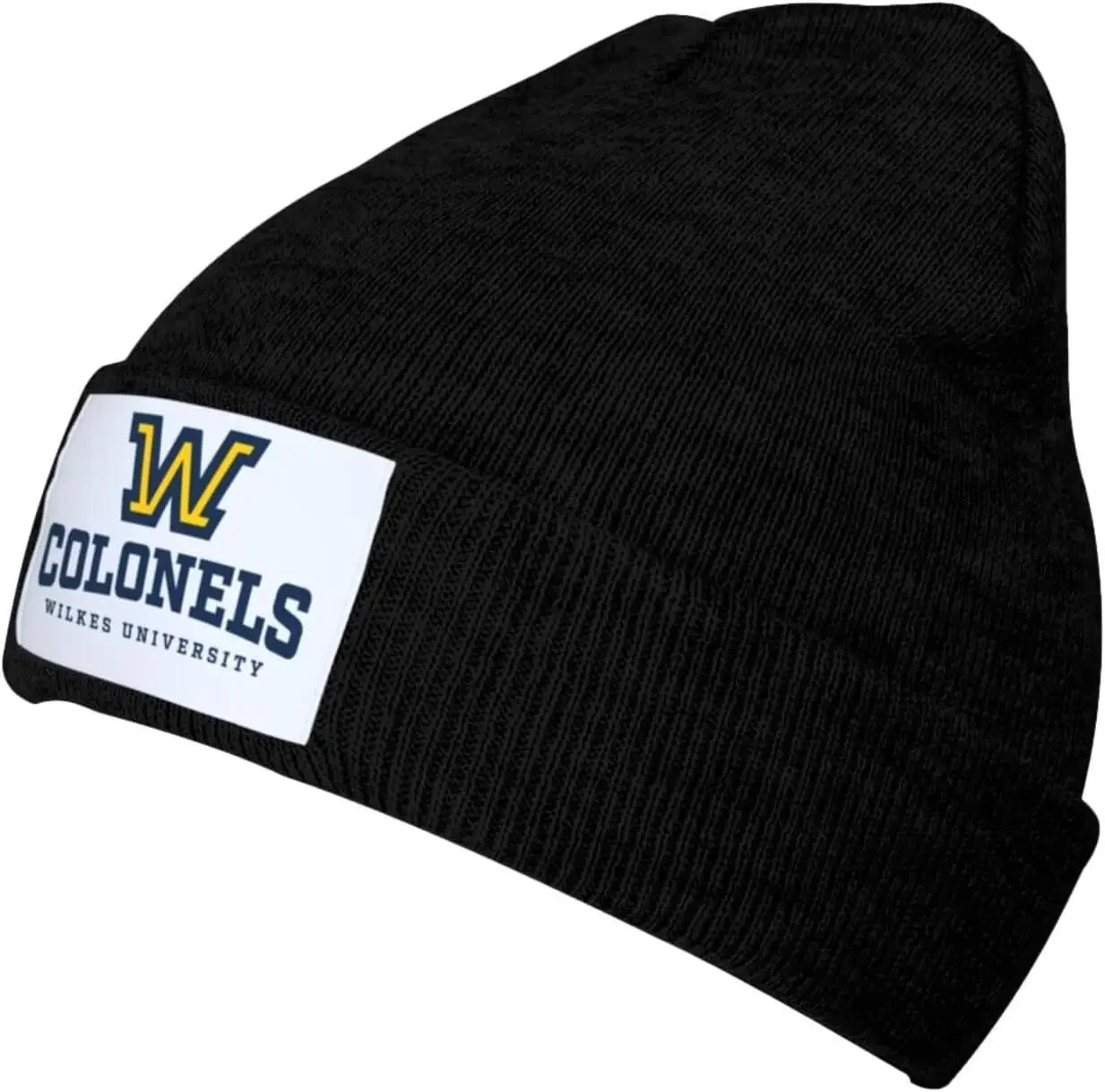 Wilkes  Logo Cold Weather Cuffed Knit Beanie Skully Cap Hat One Size Fit Most