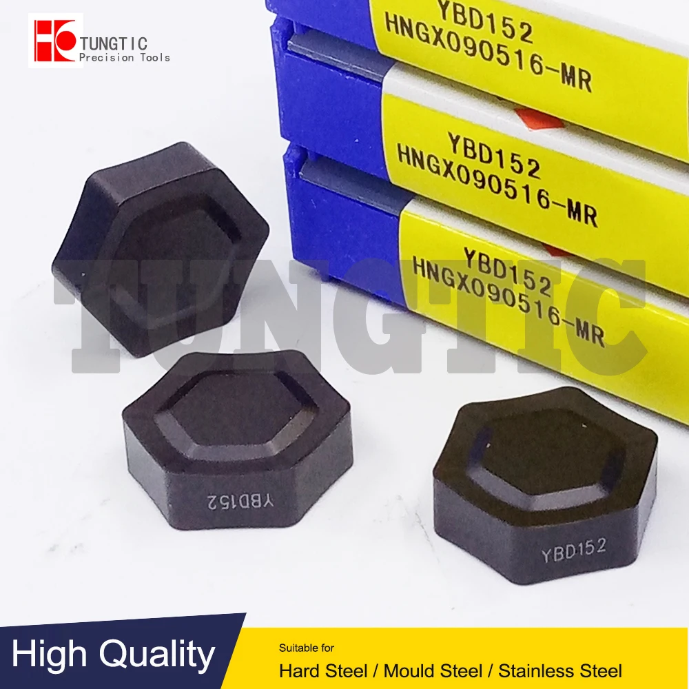 

HNGX090516-MR YBD152 HNGX 090516-MR Face Milling Tools Lathe Cutter Inserts Machining Metal