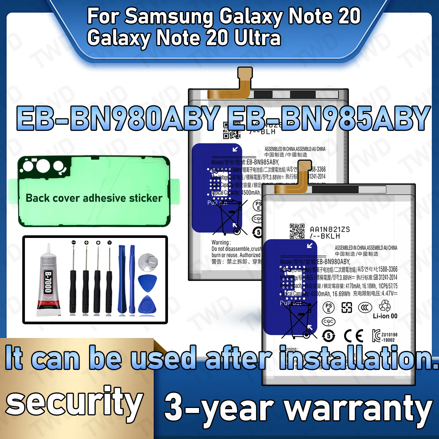 

EB-BN980ABY EB-BN985ABY Аккумулятор для SAMSUNG Galaxy Note 20/Note 20 Ultra Аккумуляторы Новый высокое качество