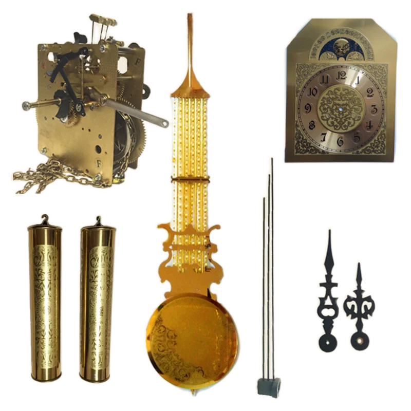 Mechanical Floor Clock Accessories DIY Handmade Clock Parts Handmade Wooden Pendulum Hammer Zipper Clock