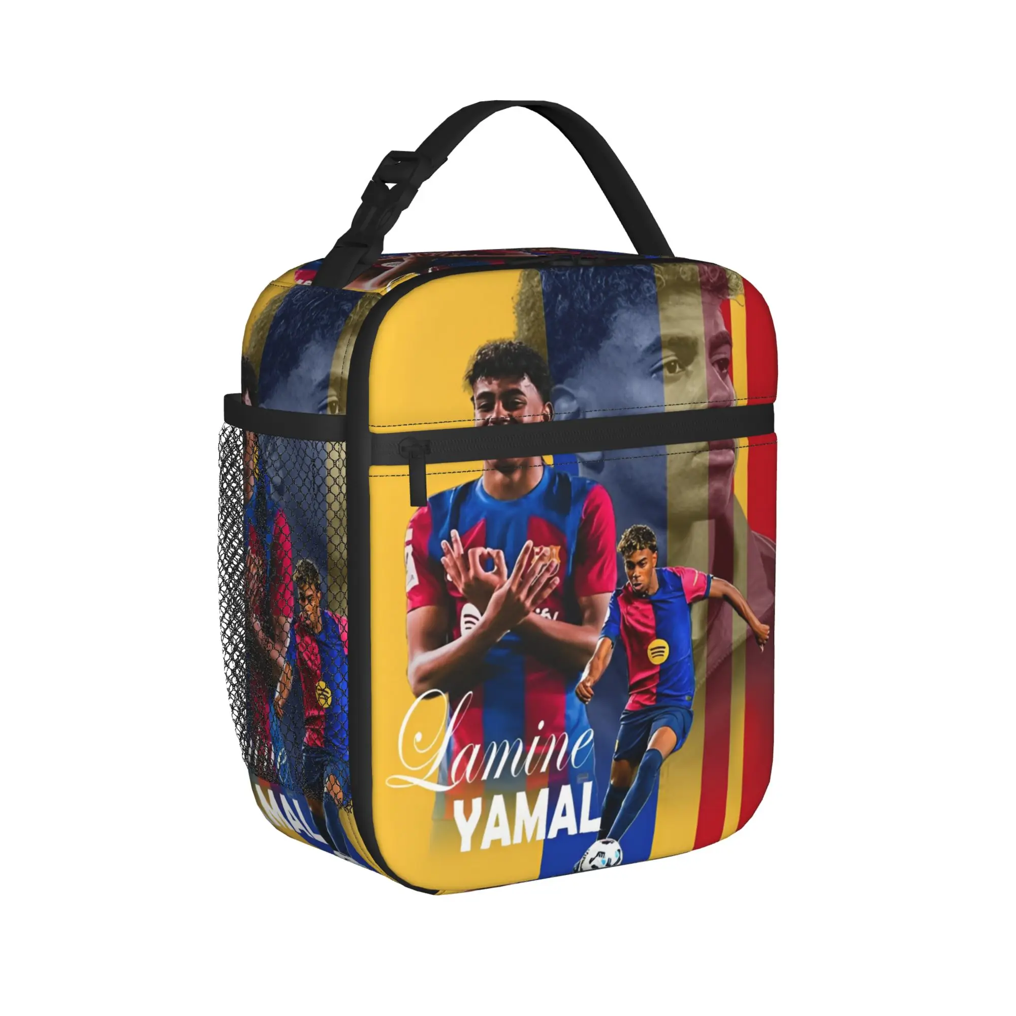 Spain Football Lamine Y-Yamal Insulated Lunch Bags Cooler Bag Reusable,Lunch Container High Capacity Tote Lunch Box Outdoor