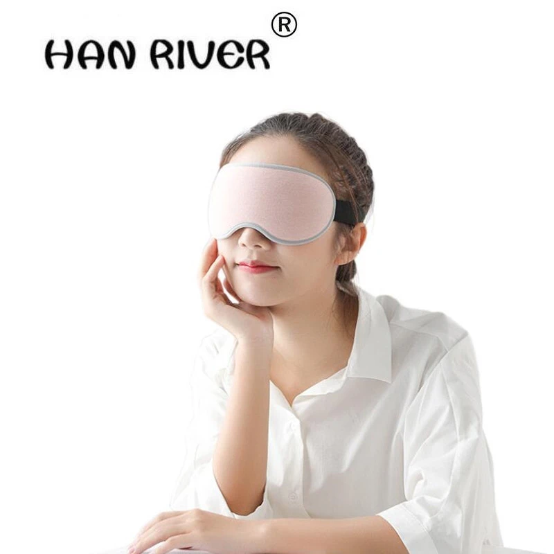 HANRIVE Sleep patch usb التدفئة حمى تخفيف التعب قناع العين البخاري العين 3D نافذة قناع النوم