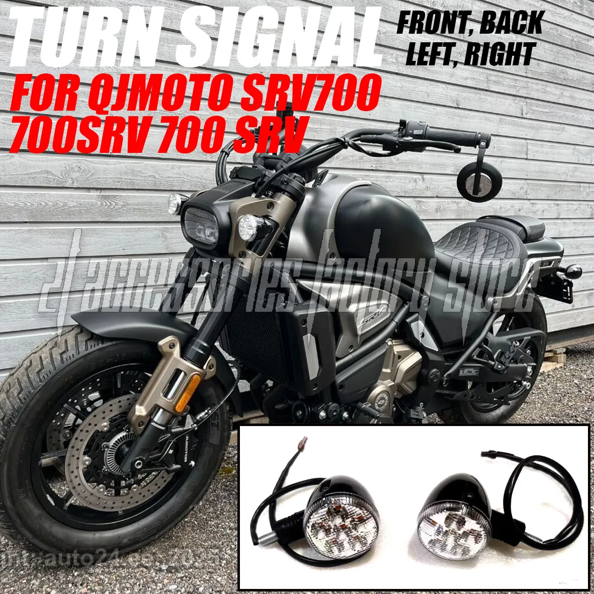 

Suitable For QJMOTO SRV700 700SRV 700 SRV Motorcycle LED front and rear left and right turn signal accessories