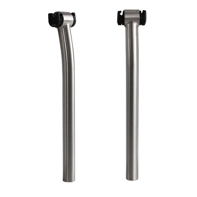 New 2023 Titanium Alloy Bicycle Bike Seatpost with / without Setback Spec 27.2 / 30.9 / 31.6 * 350 400 mm Seat Tube Bar